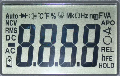 Дисплей мультиметра IC-120